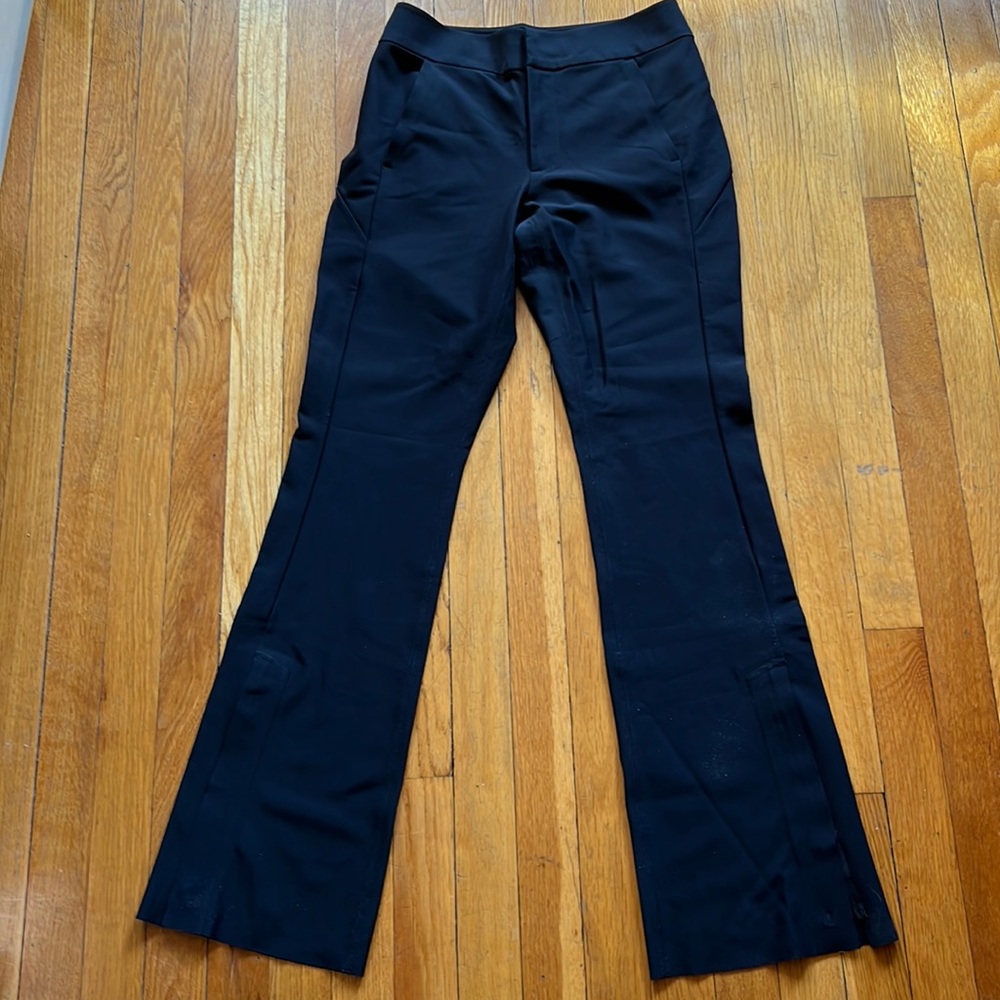 Athleta, black Stellar Flare Trousers size 4.